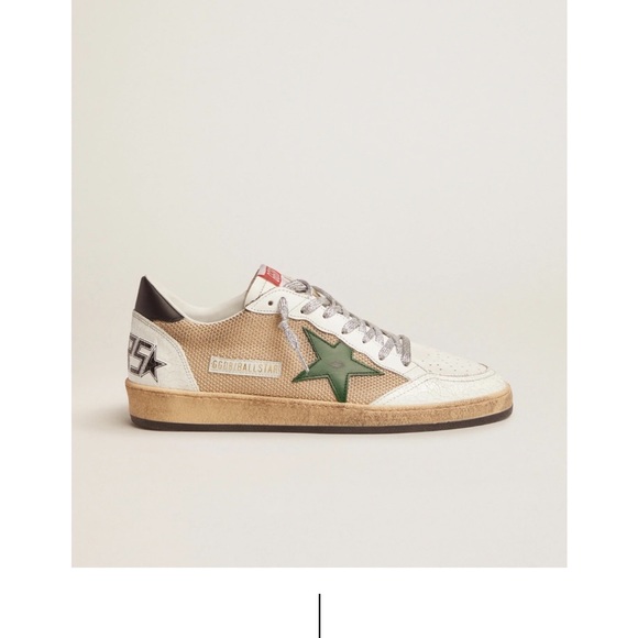 Golden Goose Ball Star sneakers in leather and mesh with black heel tab. - Picture 5 of 9